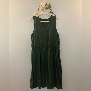 Forest Green dress | A - line | Casual dress | Office wear | Joe Fresh